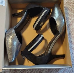 Metallic & Black Pumps Size 11 Lane Bryant